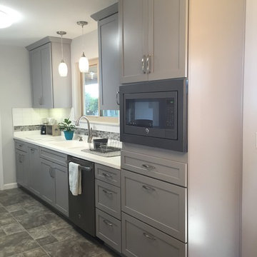 Lowes: Contemporary Grey Kitchen After