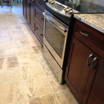 Lowes: Earthy Transitional Kitchen