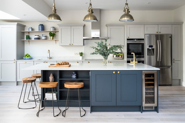 Transitional Kitchen by Troughton Residential London