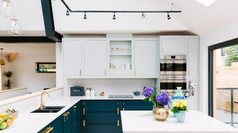 Lucy's Open Plan Blue Kitchen