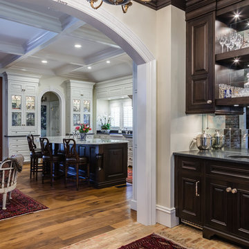 Luxe traditional kitchen, master, and laundry room
