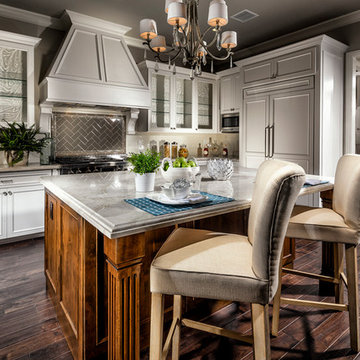 Luxurious Transitional Kitchen - Walnut Birmigham Time Inspired II Wood Flooring