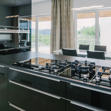 Luxury black kitchen