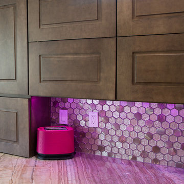 Luxury Home Remodel With Pink Accents