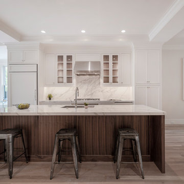 Luxury Open-Concept Kitchen in Back Bay Remodel