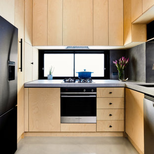 Photo of a contemporary kitchen in Melbourne.