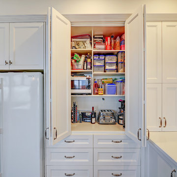 Appliance pantry with stone benchtop
