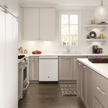 Madsen Maple White and Vance Maple Sterling Kitchen
