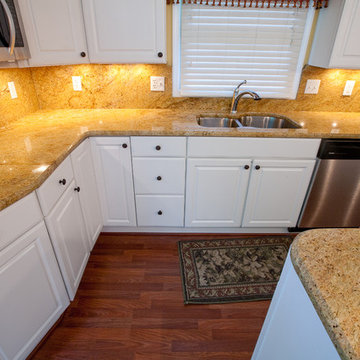 Madura Gold and White Cabinets