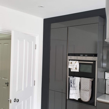 Magnetic & blackboard wall in bespoke Kitchen transformation in South Wimbledon