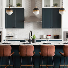 blue nad gray  kitchens