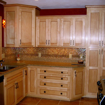 Maple Cabinets with cherry accents