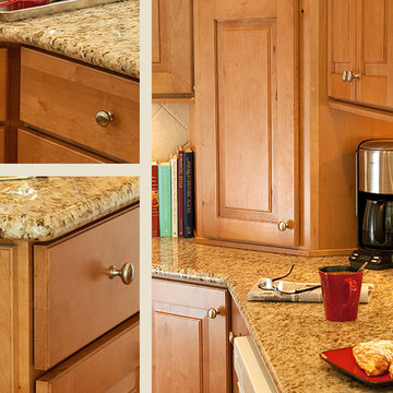 Maple Caramel Kitchen Cabinets | Mendota Door Style | CliqStudios