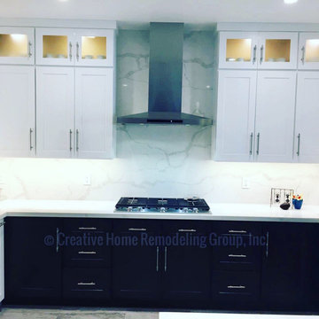 Marble Counter Top in Full Kitchen Remodeling