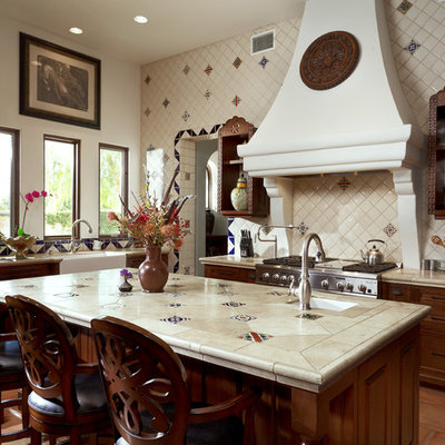 Example of a tuscan hallway design in Other