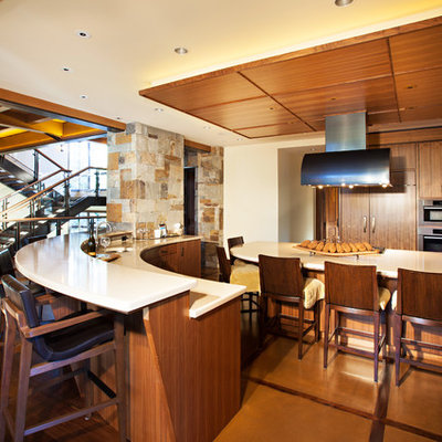 Open concept kitchen - transitional open concept kitchen idea in San Francisco