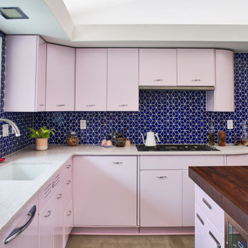 MCM Pink Kitchen Reno