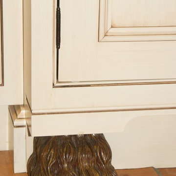Mediterranean Chateau - Hand carved cabinet base