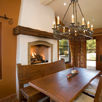 Inspiration for a mediterranean eat-in kitchen remodel in San Diego