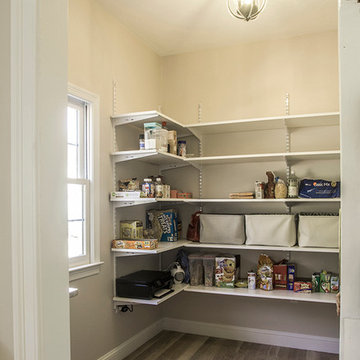 Medway, MA - kitchen redesign/unused room transformed to pantry and cubby space