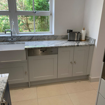 Mereway Light Grey and Tyrolean Blue Kitchen