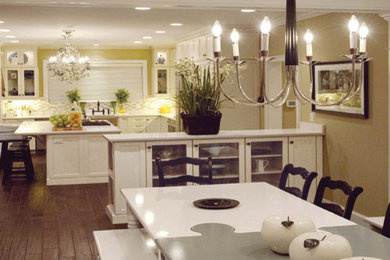 Example of a transitional kitchen design in Providence