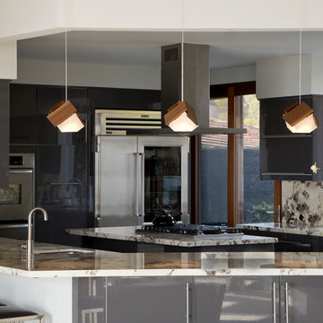 Mica LED Mini Pendants in Kitchen