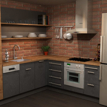 Micro Apartment Kitchen