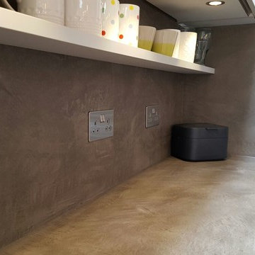 Microcement/Beton Cire Kitchen Work-surfaces and splashback