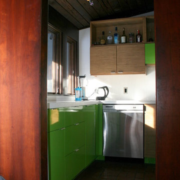 Mid-Century Kitchen & Living Space