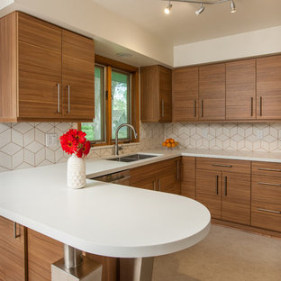 Mid-century Modern Budget Friendly Kitchen