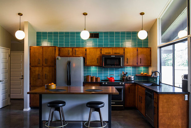 Transitional Kitchen by Fireclay Tile
