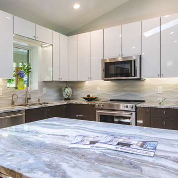 Mid-century Modern Kitchen Remodel for Lake House in Falls Church, VA