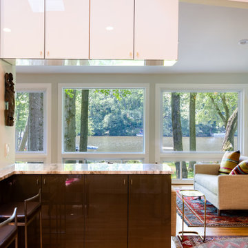 Mid-century Modern Kitchen Remodel for Lake House in Falls Church, VA