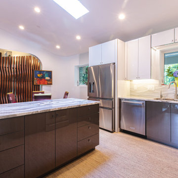 Mid-century Modern Kitchen Remodel for Lake House in Falls Church, VA