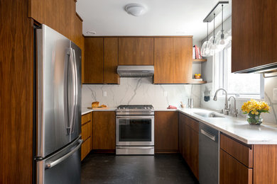 Inspiration for a 1950s kitchen remodel in Other