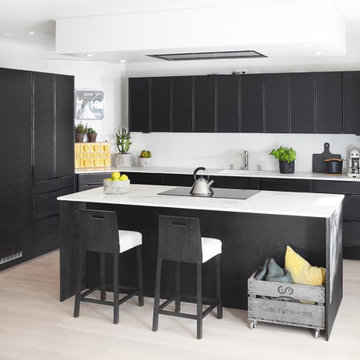 Miinus Ecological Black and White Kitchen.