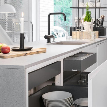 Miinus Ecological kitchen in Arctic White