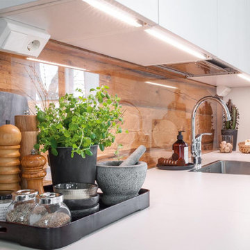 Miinus Ecological Matte Arctic White Handle-less Kitchen Work Tops