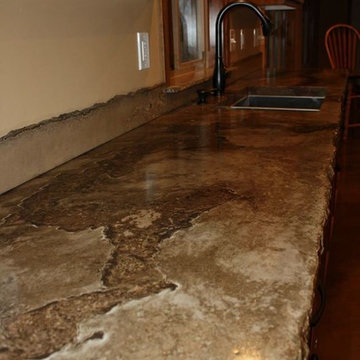 Milaca Kitchen Decorative concrete countertops