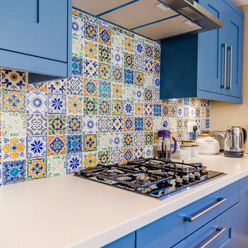 Milroy Painted Broadoak Kitchen in Cornflower Blue