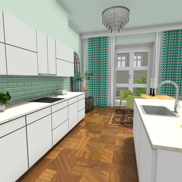 Mint green kitchen inspiration
