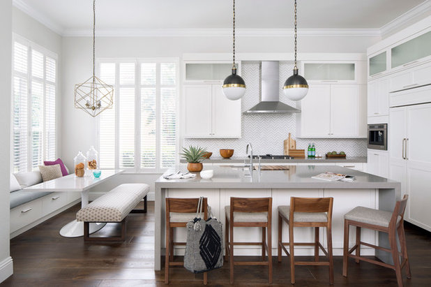 Transitional Kitchen by Krista + Home