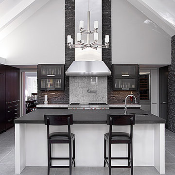 Mission Hills Modern kitchen island