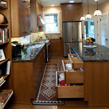 Mission Style Kitchen Gets Streamlined And Organized