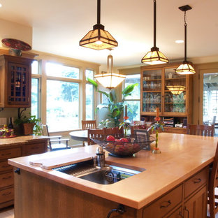 75+ Küchen mit Granit-Arbeitsplatte und Rückwand aus Stein Ideen