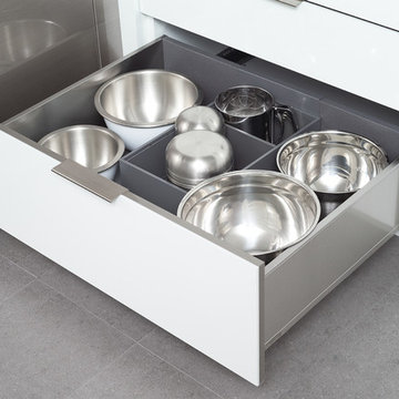 Mixing Bowl And Baking Storage with Stainless Steel Drawers from Dura Supreme