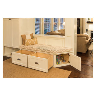 Modern Bench Seat with Drawers - Transitional - Kitchen - Austin - by ...