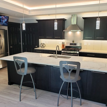 Modern Black Kitchen