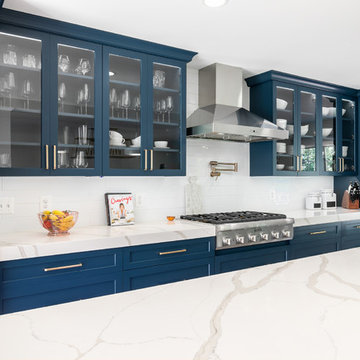 Modern Blue Kitchen